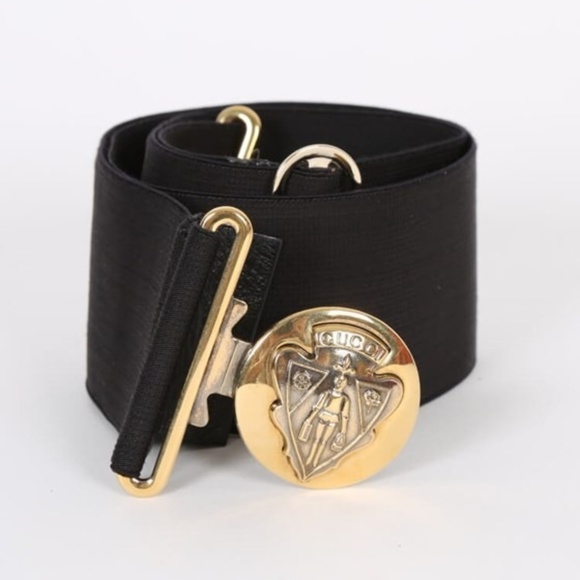 gucci stretch belt black